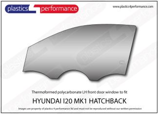 Hyundai i20 - MK1 - PB - Lexan Polycarbonate left front door window