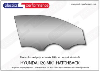 Hyundai i20 - MK1 - PB - Lexan Polycarbonate right front door window
