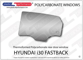 HYUNDAI - i30 Fastback - Lexan Polycarbonate left rear door window