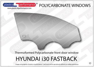 Hyundai i30 Fastback - Polycarbonate right front door window