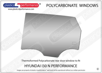 HYUNDAI - i30 Mk3 N Performance (PD) - Lexan Polycarbonate left rear door window
