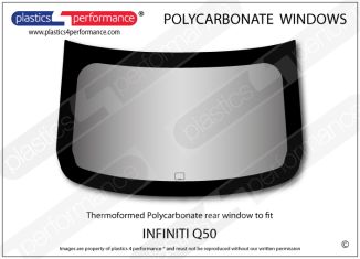 INIFINITI Q50 - Lexan Polycarbonate rear window
