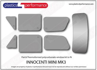 INNOCENTI MINI MK3 Polycarbonate window kit.
