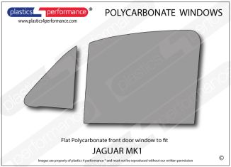 JAGUAR - MK1 - Perspex Polycarbonate left front door window