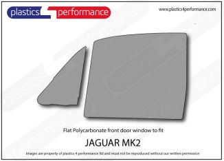 JAGUAR MK2 - Lexan Polycarbonate left front door window