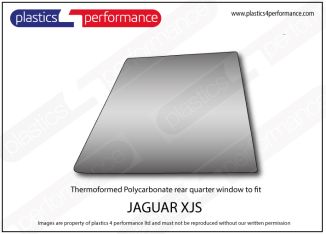 JAGUAR - XJS - Lexan Polycarbonate right rear quarter window