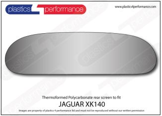 JAGUAR - XK140 - Lexan Polycarbonate rear screen