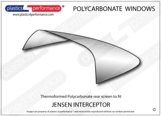 JENSON interceptor Polycarbonate rear screen