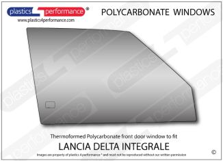 LANCIA - Delta Integrale - Lexan Polycarbonate right front door window