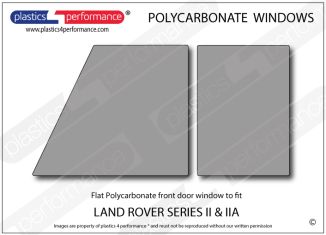 LAND ROVER - Series 3 - Lexan Polycarbonate left front door window