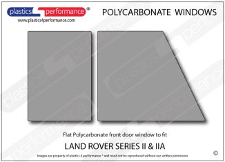 LANDROVER - Series 2/ 2A - Lexan Polycarbonate right front door window