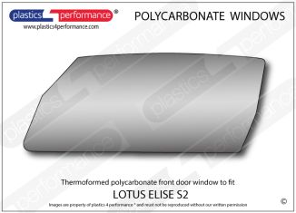 LOTUS Elise S2 - Lexan Polycarbonate left front door window