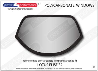 LOTUS - Elise S2 - Lexan Polycarbonate front windscreen