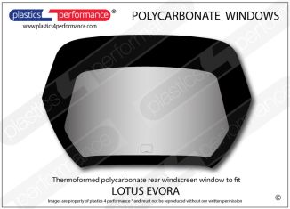 LOTUS - Evora - Lexan Polycarbonate rear screen