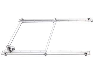 Lexan Polycarbonate motorsport window slider kit - Clubman Angled