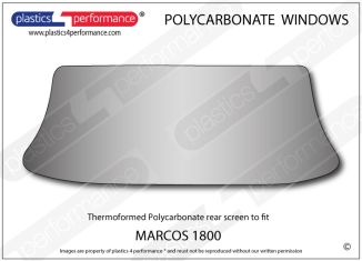 MARCOS 1800 - Lexan Polycarbonate rear screen