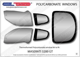 MASERATI - 3200 GT - Lexan Polycarbonate window kit
