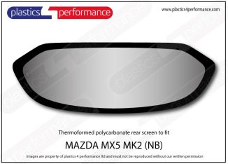 MAZDA - MX5 - NB - Hardtop Lexan Polycarbonate rear screen