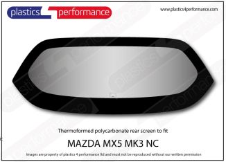MAZDA - MX5 - NC - Hardtop Polycarbonate rear screen