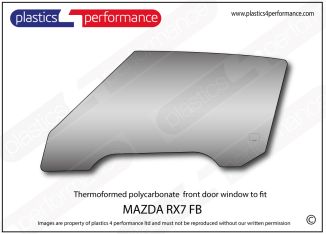 MAZDA - RX7 FB - Lexan Polycarbonate left front door window