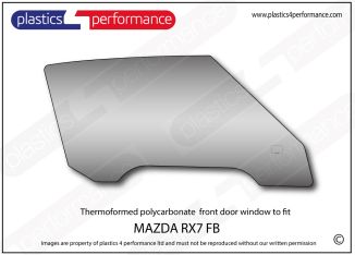 MAZDA - RX7 FB - Lexan Polycarbonate right front door window
