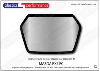 MAZDA - RX7 (FC) - Lexan Polycarbonate rear screen
