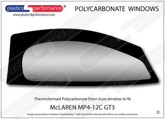 Mclaren - MP4-12c - Lexan right hand front door window