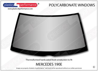 MERCEDES - 190E (W210) - Hardcoated Lexan Polycarbonate front windscreen