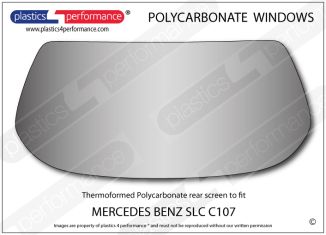 MERCEDES SLC C107 Coupe - Lexan Polycarbonate rear screen