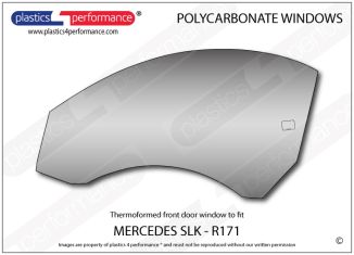 MERCEDES - SLK (R171) - Lexan Polycarbonate left front door window