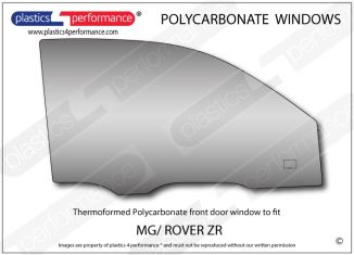 MG Rover - ZR - Lexan Polycarbonate right front door window