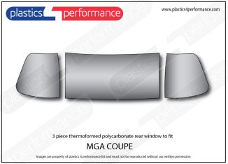MG - MGA Coupe - Lexan Polycarbonate rear screen