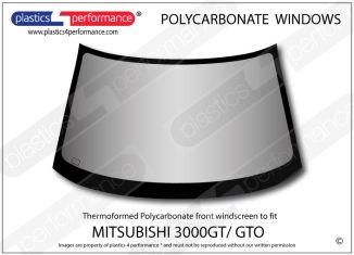 MITSUBISHI - 3000GT/ GTO - Hardcoated Lexan Polycarbonate front windscreen