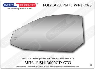 MITSUBISHI - 3000GT/ GTO - Lexan Polycarbonate left front door window