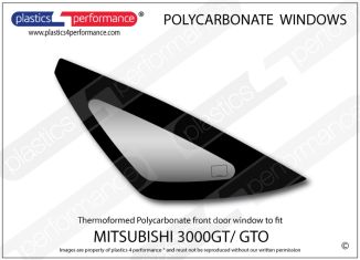 MITSUBISHI - 3000GT/ GTO - Lexan Polycarbonate left rear quarter window