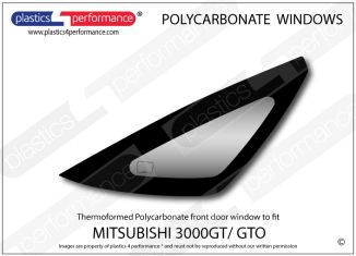 MITSUBISHI - 3000GT/ GTO - Lexan Polycarbonate right rear quarter window