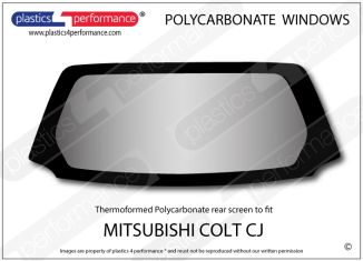 MITSUBISHI - Colt CJ - Lexan Polycarbonate rear screen
