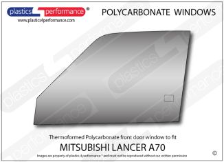 MITSUBISHI - Lancer A70 - Lexan Polycarbonate left front door window