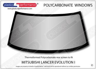 MITSUBISHI - Lancer Evo 1 - Lexan Polycarbonate rear screen