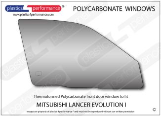 MITSUBISHI - Lancer Evo 1 - Lexan Polycarbonate right front door window