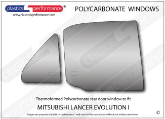 MITSUBISHI - Lancer Evo 1 - Lexan Polycarbonate right rear door window