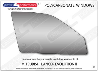 MITSUBISHI - Lancer Evo 2 - Lexan Polycarbonate right front door window