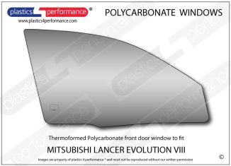 MITSUBISHI - Lancer Evo 8 - Lexan Polycarbonate right front door window