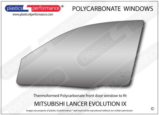 MITSUBISHI - Lancer Evo 9 - Lexan Polycarbonate left front door window