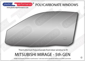 MITSUBISHI - Mirage 5th Gen - Lexan Polycarbonate left front door window