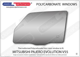 MITSUBISHI - Pajero Evolution V55 - Lexan Polycarbonate left front door window