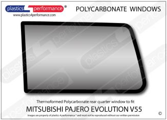 MITSUBISHI - Pajero Evolution V55 - Lexan Polycarbonate left rear quarter window