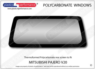 MITSUBISHI - Pajero V20 - Lexan Polycarbonate rear screen