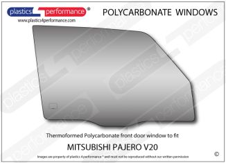 MITSUBISHI - Pajero V20 - Lexan Polycarbonate right front door window