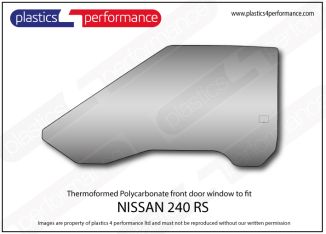 NISSAN - 240 RS - Lexan Polycarbonate left front door window